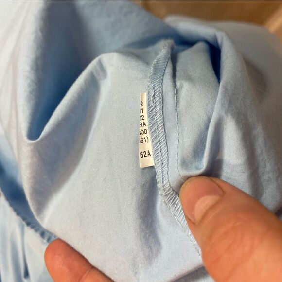 ZARA Summer Blue Midi Full Skirt Stretchy Weist with embroidery XS - Picture 11 of 11